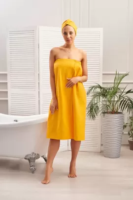 Набор для бани и сауны желтый последний размер