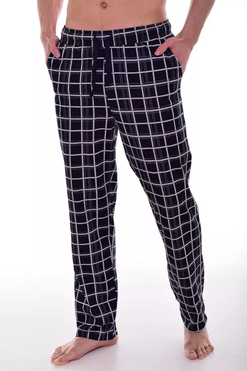 Брюки мужские 9-172г (черный+зеленый)