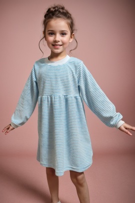 Платье Велюр с длинным рукавом 33054