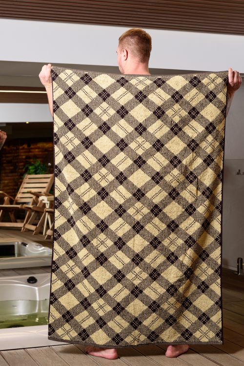 Полотенце махровое Шотландка