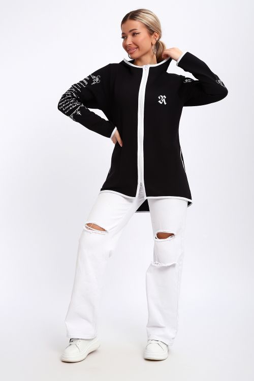 Туника женская 221520 черная последний размер