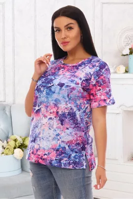 Абстракция (фиолет) футболка женская