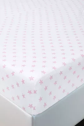 Простыня на резинке "Звезды (розовый)" 256 200х200х20 256