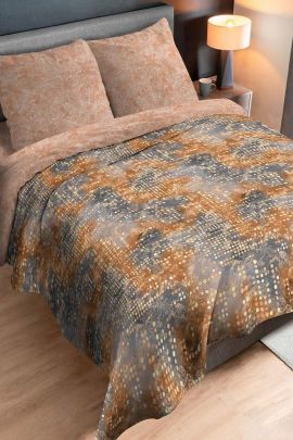 Постельное белье перкаль премиум - Золотые точки