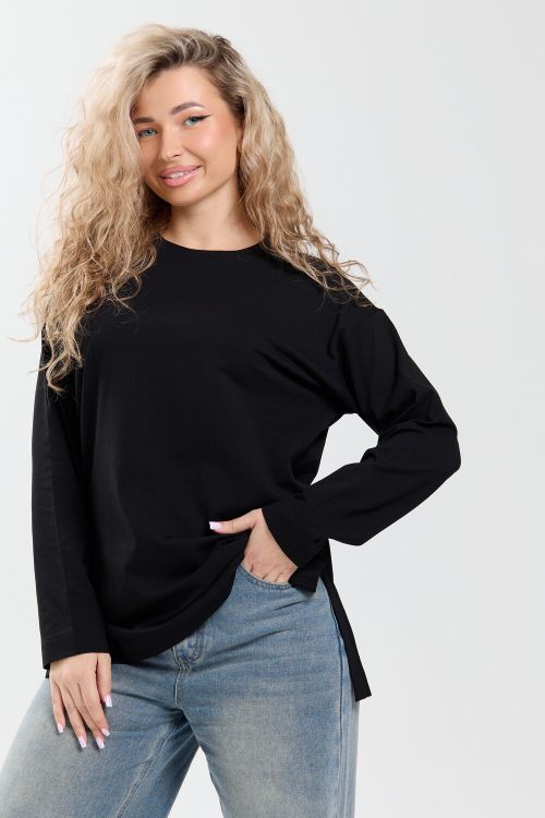 Лонгслив женский оверсайз 26014