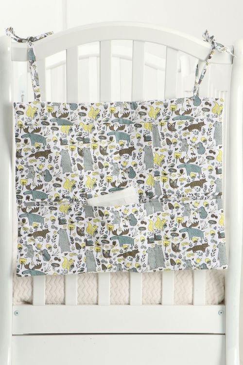 Органайзер на детскую кроватку арт. ККР/лесные-жители