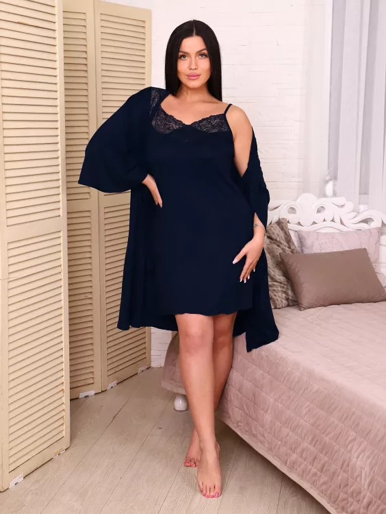 Пеньюар Артемида (индиго)