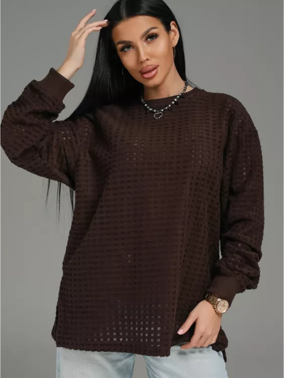 Фрэнсис свитшот женский (шоколад)