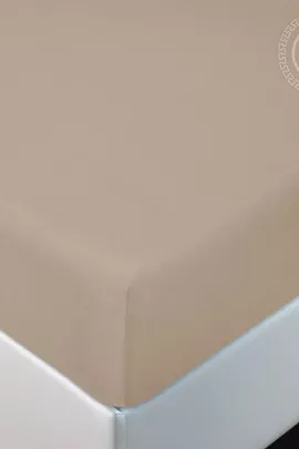 Простыня трикотажная на резинке Какао последний размер