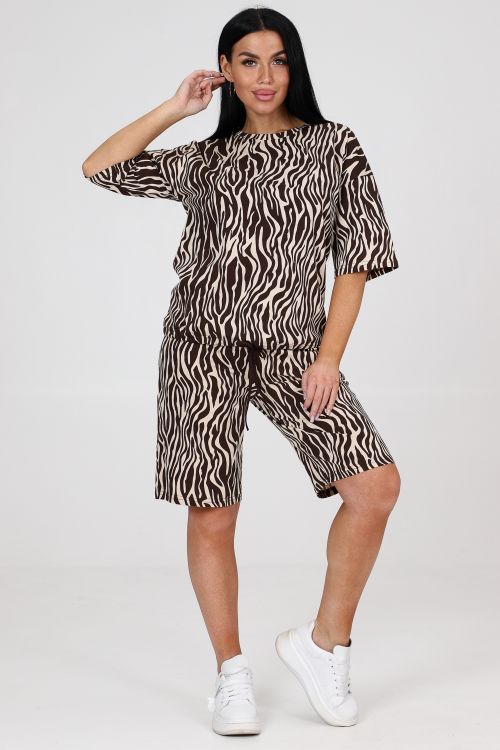 Костюм с шортами Зебра