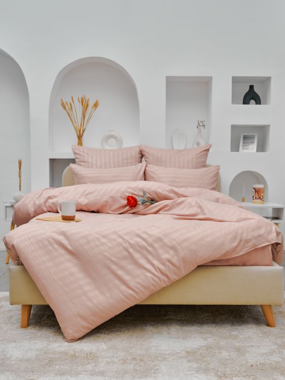 КПБ Микрофибра-Страйп - Пудра