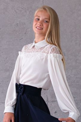Блузка для девочки Кружевная