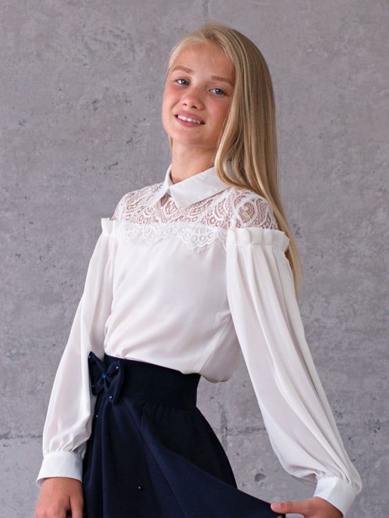 Блузка для девочки Кружевная