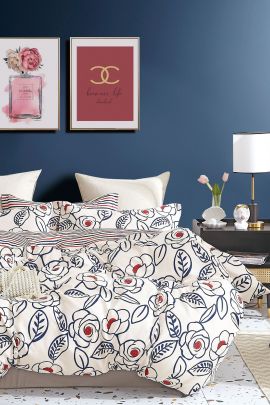 Постельное белье поплин эксклюзив на молнии - Мари