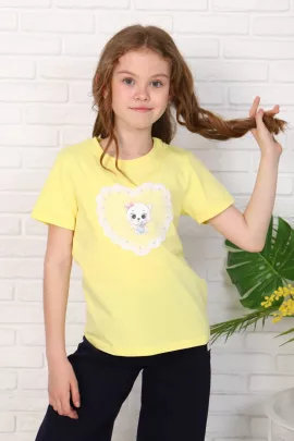 Футболка детская Пушинка-2 желтый последний размер