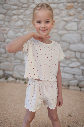 Пижама Пружинка топ с шортами 33063 сердца