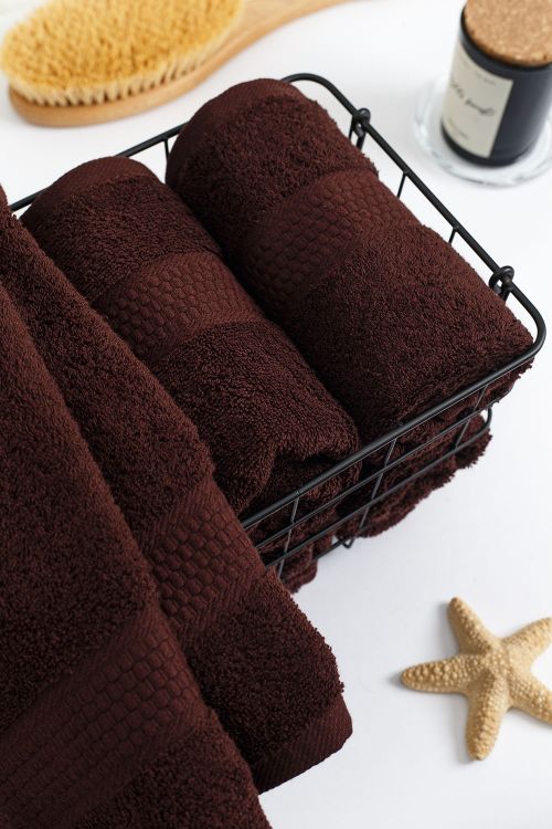 Полотенце махровое - Горький шоколад