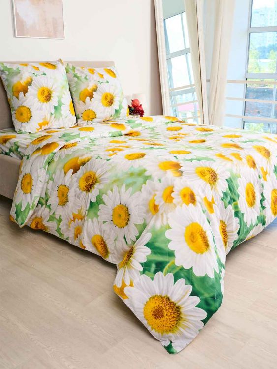 КПБ Перкаль Зима-лето с прост. на резинке - Русское поле