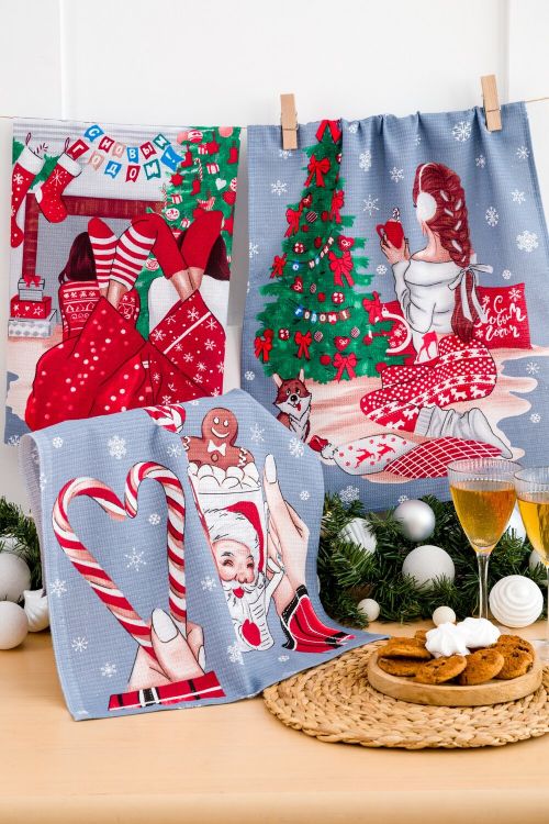 Полотенце вафельное Тепло в каждом мгновении