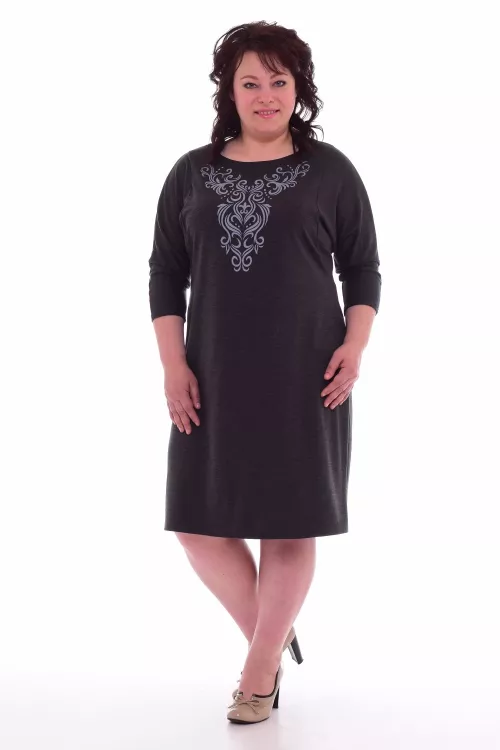 Платье женское 4-28з (тёмно-серый)