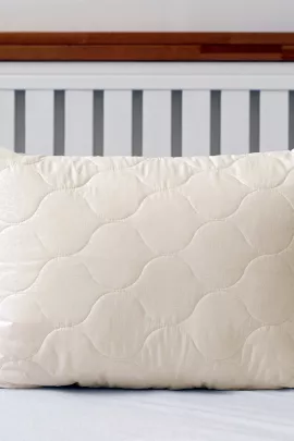 Подушка стеганая файбер м/ф (беж)