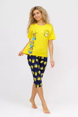Пижама 783 миньоны желтый последний размер