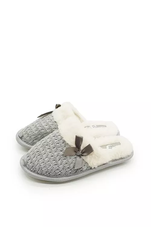 Туфли 248-182-12 комнатные закрытые серый последний размер