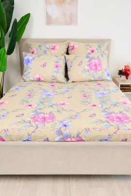 Простыня бязь на резинке - Маргарита, цвет бежевый