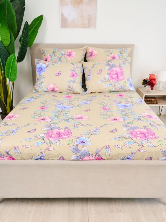 Простыня бязь на резинке - Маргарита, цвет бежевый