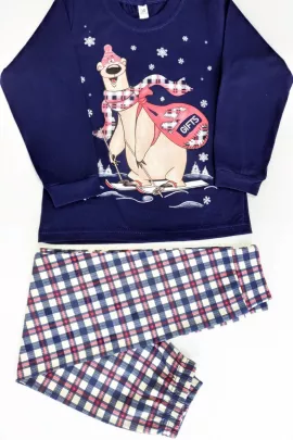 Пижама подростковая 11-064 (темно-синий)