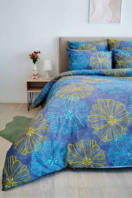 Пододеяльник поплин - Лисиант, цвет угольный серый