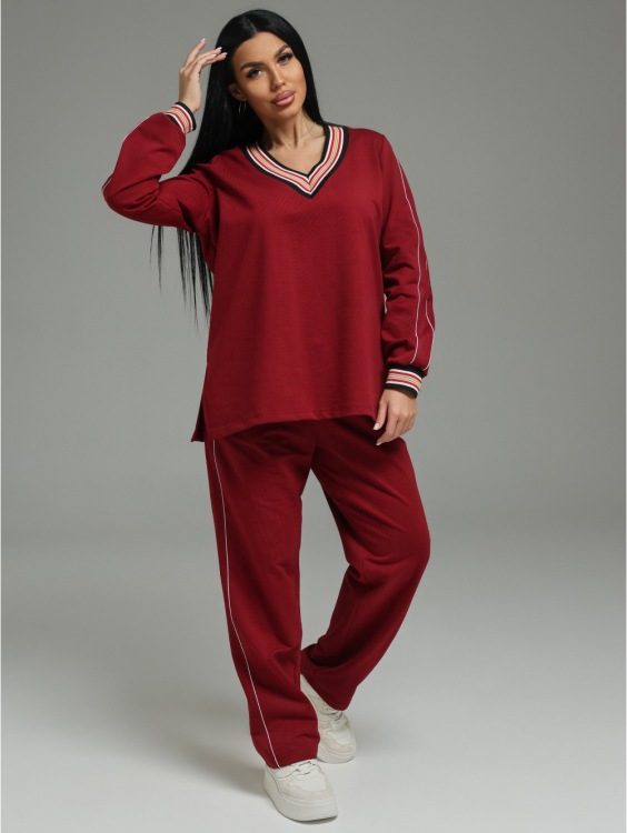 Акцент костюм женский (бордо)