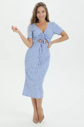 Платье 785978 голубой последний размер