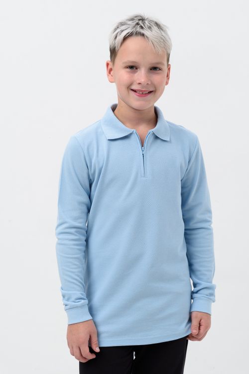 Поло Молния лакост длинный рукав подростковое