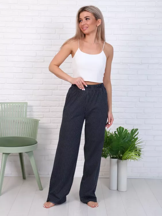 Брюки женские 8-044м (графит) Монстера