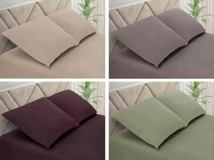 Набор наволочек 50х70 поплин однотон
