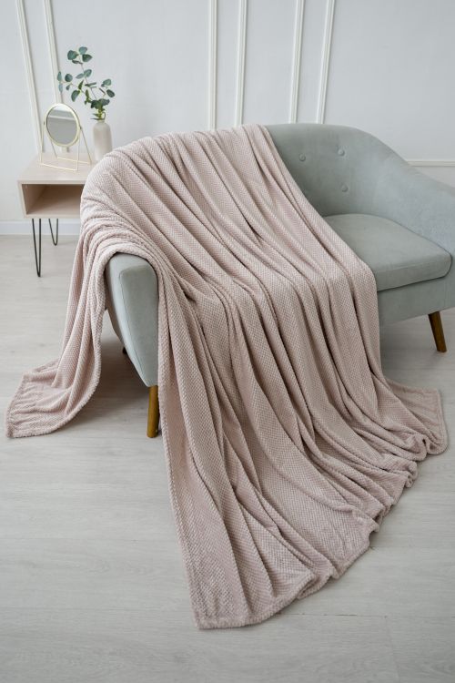 Плед покрывало однотонный Пиноли