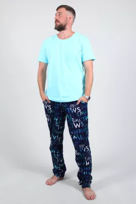 Костюм мужской 88030 бирюзовый последний размер