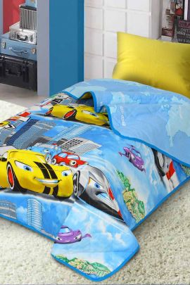 Покрывало детское из поплина - Суперкар