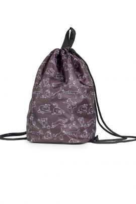 Мешок для обуви объемный Коты йога