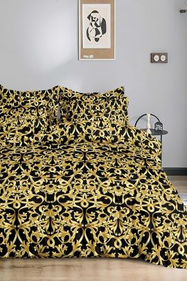 Постельное белье полисатин на молнии - Золотой вензель