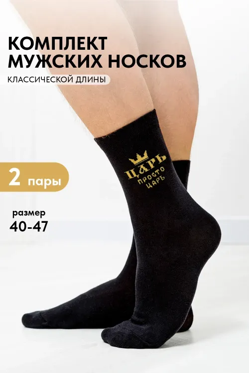 Носки мужские Просто царь (набор 2 пары)