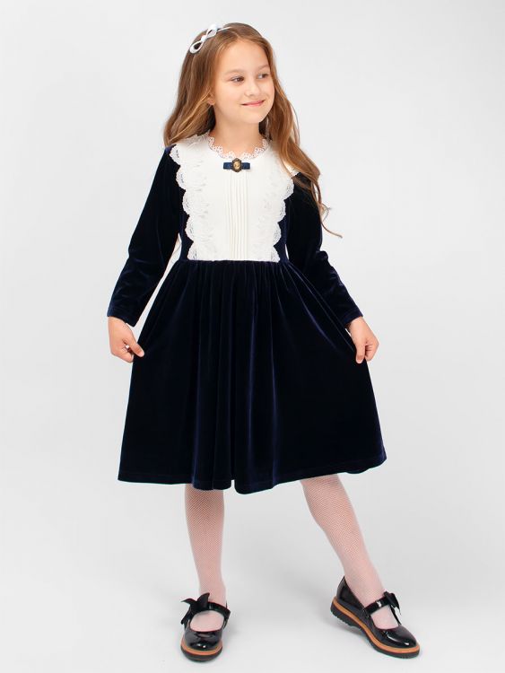 Платье бархатное для девочки 84874