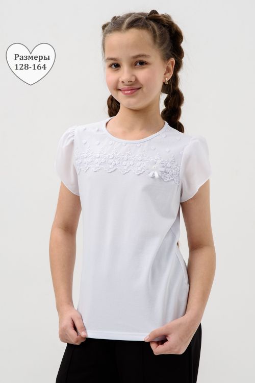 Мимоза блузка детская кор. рукав