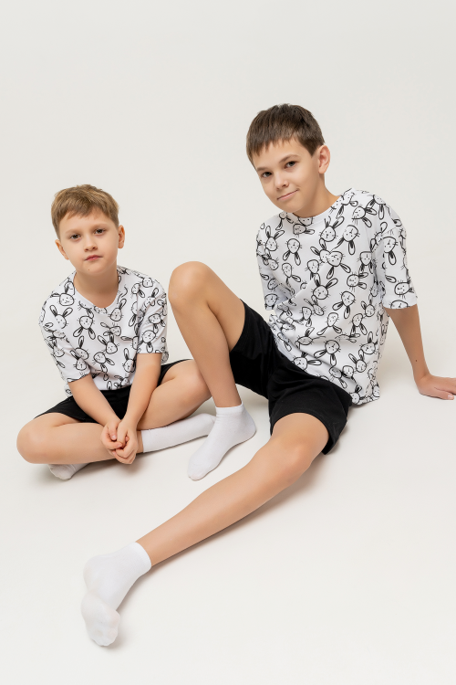 Детская футболка ДПФ/зайцы