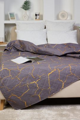 Покрывало Унисон - Кракле, цвет серый