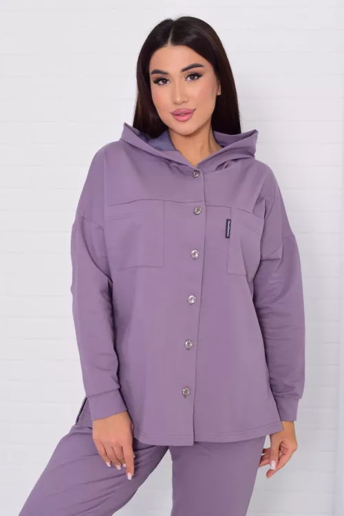 Костюм женский 5-324а (кофейно-серый)