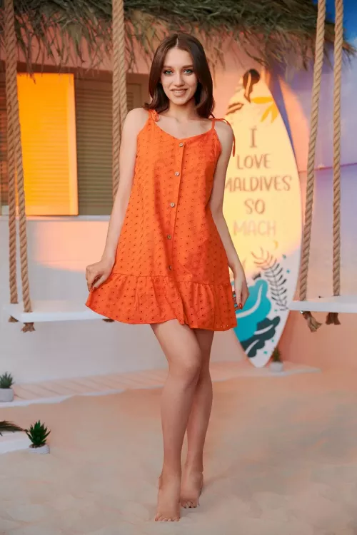 Сарафан 941269 оранжевый последний размер