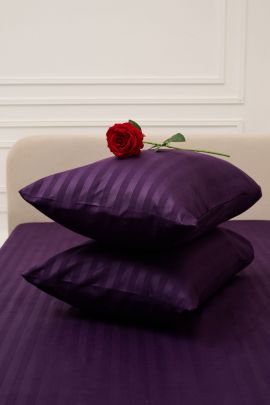 Комплект наволочек Микрофибра Страйп - Фиолетовый