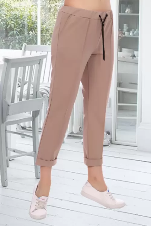 Брюки 5566 бежевый последний размер